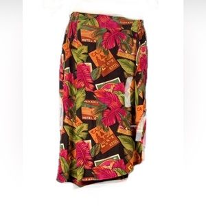 Vintage Womens Wrap Around Skirt Sz L
